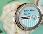 Personalized Candy Jars - Beach Party wedding favors