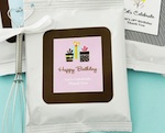 Personalized Birthday Hot Cocoa + Optional Heart Whisk  wedding favors