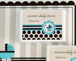 Personalized Gum Boxes - Blue Baby  wedding favors
