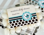 Personalized Jelly Bean Packs - Blue Baby  wedding favors