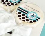 Personalized Lollipop Favors - Blue Baby  wedding favors