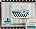 Personalized Mint Tins - Blue Baby wedding favors