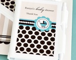 Personalized Notebook Favors - Blue Baby wedding favors
