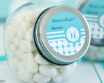 Personalized Candy Jars - Something Blue  wedding favors