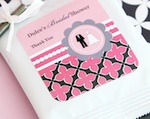 Personalized Hot Cocoa + Optional Whisk - Wedding Shower  wedding favors