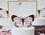 Butterfly Place Card Favor Boxes with Designer Place Cards wedding favors