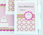Personalized Notebook Favors - Pink Cake  wedding favors