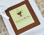"A Lovely Mix" Personalized Hot Cappuccino Mix + Optional Heart Whisk wedding favors