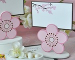 Cherry Blossom Place Card Favor Boxes with Designer Place Cards wedding favors