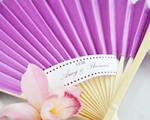 Colored Paper Fans wedding favors