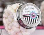 Personalized Candy Jars - Cupcake Party wedding favors