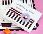 Personalized Gum Boxes - Cupcake Party wedding favors