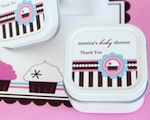 Personalized Square Candle Tins - Cupcake Party wedding favors
