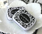 Damask Mint Tins wedding favors