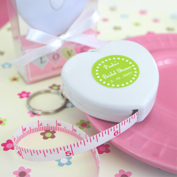 "Measure Up Some Love" Heart Tape Measure wedding favors