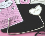 "Hooked on Love" Purse Hooks wedding favors