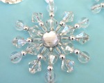 Beaded Snowflake Ornaments wedding favors