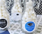 Graduation Personalized Mini Glass Bottles  wedding favors