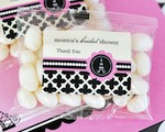 Personalized Jelly Bean Packs - Parisian Party  wedding favors