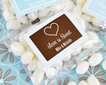 Personalized Theme Jelly Bean Packs  wedding favors