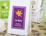 "Fall for Love" Muffin Mix wedding favors
