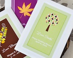 "Fall for Love" Personalized Wildflower Seed Favors wedding favors