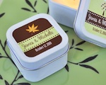 "Fall for Love" Personalized Square Candle Tins wedding favors