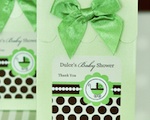 Sweet Shoppe Candy Boxes - Green Baby wedding favors