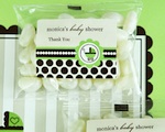 Personalized Jelly Bean Packs - Green Baby wedding favors