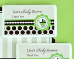 Personalized Mini Mint Favors - Green Baby wedding favors