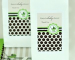Personalized Muffin Mix - Green Baby wedding favors