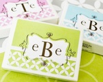 Mod Monogram Gum Boxes  wedding favors