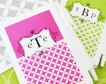 Mod Monogram Personalized Notebook Favors  wedding favors