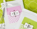 Mod Monogram Personalized Lemonade + Optional Heart Whisk  wedding favors