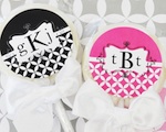 Mod Monogram Personalized Lollipop Favors  wedding favors