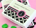 Personalized Gum Boxes - Parisian Party  wedding favors