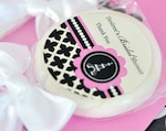 Personalized Lollipop Favors - Parisian Party  wedding favors
