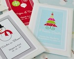 "A Winter Holiday" Personalized Seed Packets wedding favors