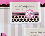 Personalized Gum Boxes - Pink Baby wedding favors