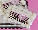 Personalized Jelly Bean Packs - Pink Baby  wedding favors