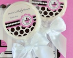 Personalized Lollipop Favors - Pink Baby wedding favors
