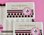 Personalized Mini Mint Favors - Pink Baby  wedding favors