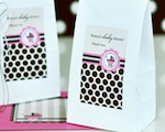 Personalized Muffin Mix - Pink Baby wedding favors
