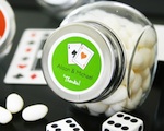 "A Lucky Pair" Vegas Themed Candy Jars wedding favors