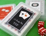 "A Lucky Pair" Vegas Themed Playing Cards wedding favors