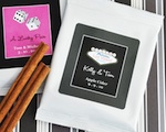 "A Lucky Pair" Personalized Hot Apple Cider wedding favors