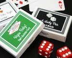 "A Lucky Pair" Vegas Themed Gum Boxes wedding favors