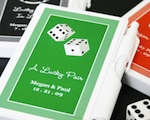 "A Lucky Pair" Vegas Themed Notebooks wedding favors