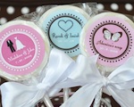 "Something Sweet" Theme Personalized Lollipop Favors wedding favors