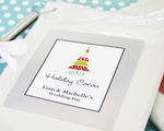 "A Winter Holiday" Personalized Hot Cocoa + Optional Heart Whisk wedding favors